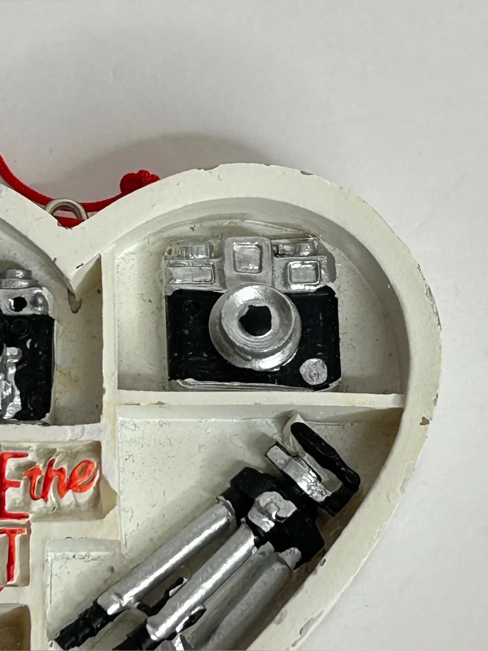 Camera Photography Christmas Ornaments Tripod Heart Capture the Moment